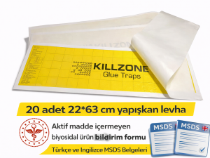 Killzone Sinek Yapışkan Tuzağı 22 X 63 Cm 20 Adet