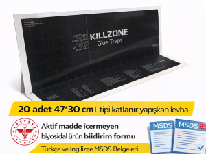Killzone Sinek Tutucu Yapışkan Bant Levha 30×47 cm (20 Adet)