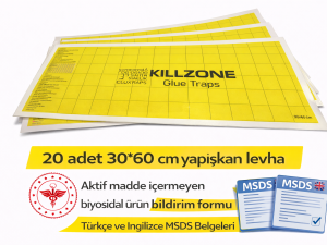 Killzone Yapışkan Sinek Levhası  30 X 60 Cm 20 Adet